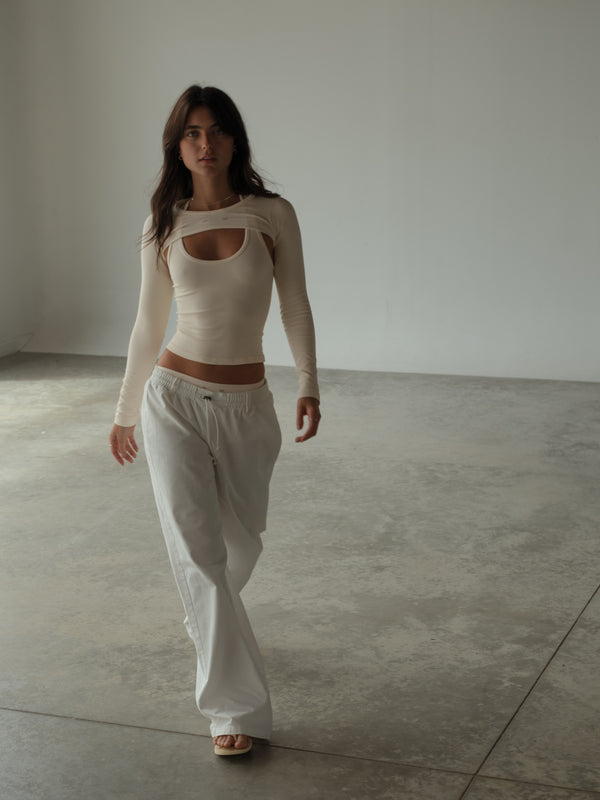 SEAMLESS SLEEVES - VANILLA