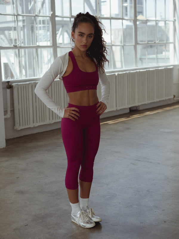 BLAZE SEAMLESS CAPRI - RASPBERRY