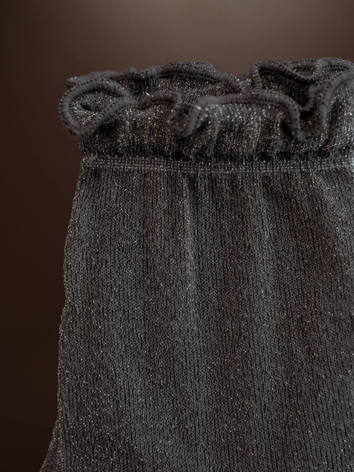 SHIMMER MESH SOCKS - SHINY GRAY