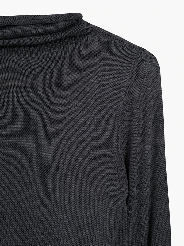 SKINLIGHT SHEER TOP - GRAY