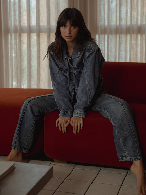 SLIM LINE JEAN - 20S DIRTY BLUE