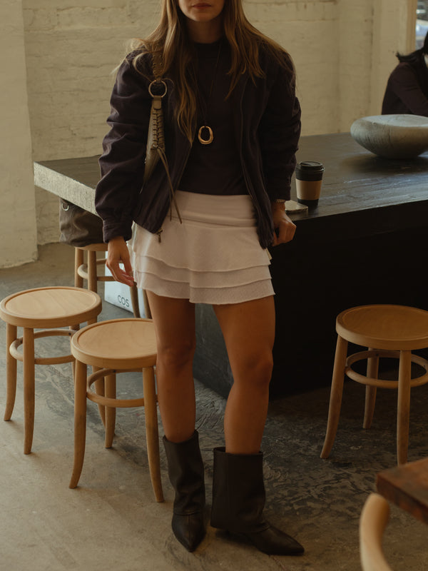 SOFT HIGH NECK - BROWN