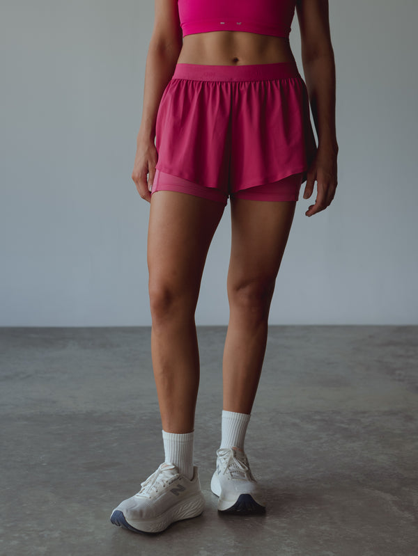 WORKOUT SHORTS - FUCSIA