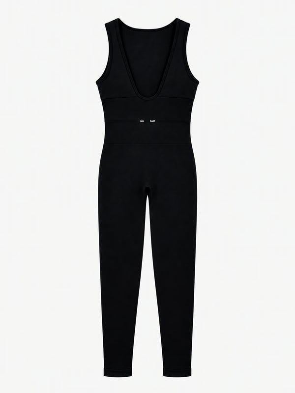 SUITED LONG SEAMLESS UNITARD - SHADOW