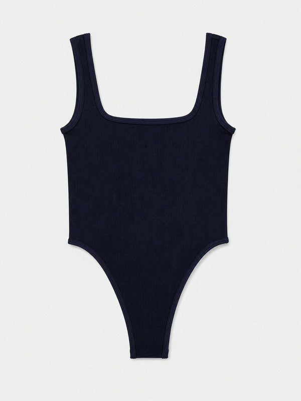 TANK SEAMLESS BODY - NAVY BLUE