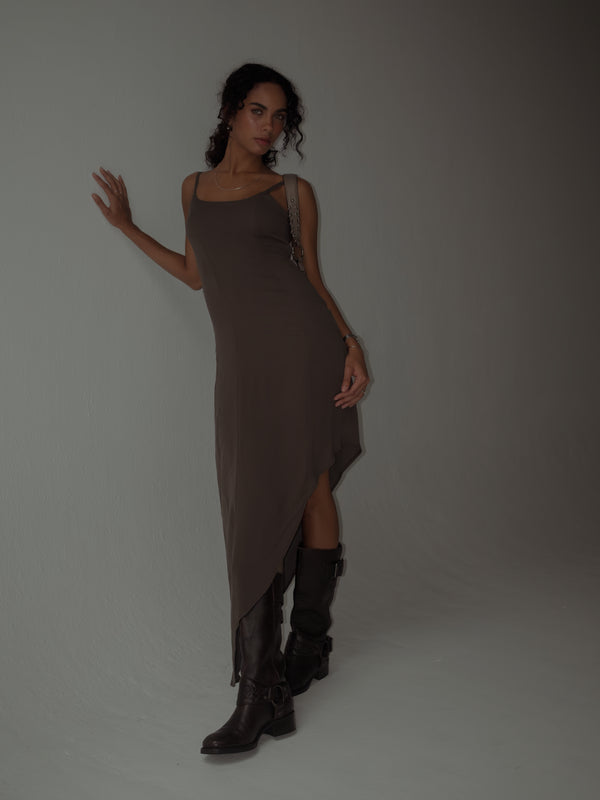THE MINIMAL DRESS - ESPRESSO