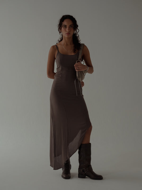 THE MINIMAL DRESS - ESPRESSO