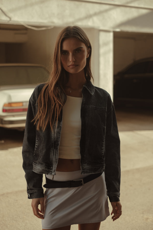 TIMELESS VELVET JACKET - BLACK