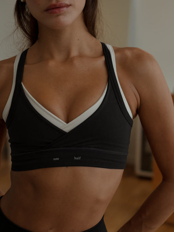 V-FORM SEAMLESS TOP - SHADOW