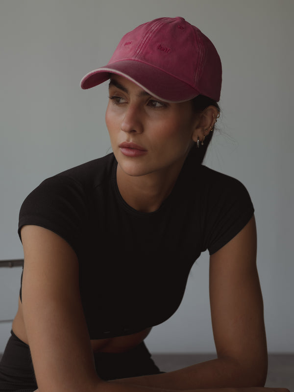 ONE HALF VINTAGE CAP - FUCSIA