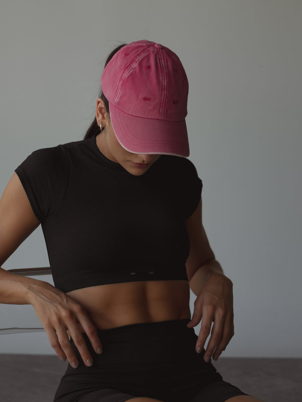 ONE HALF VINTAGE CAP - FUCSIA